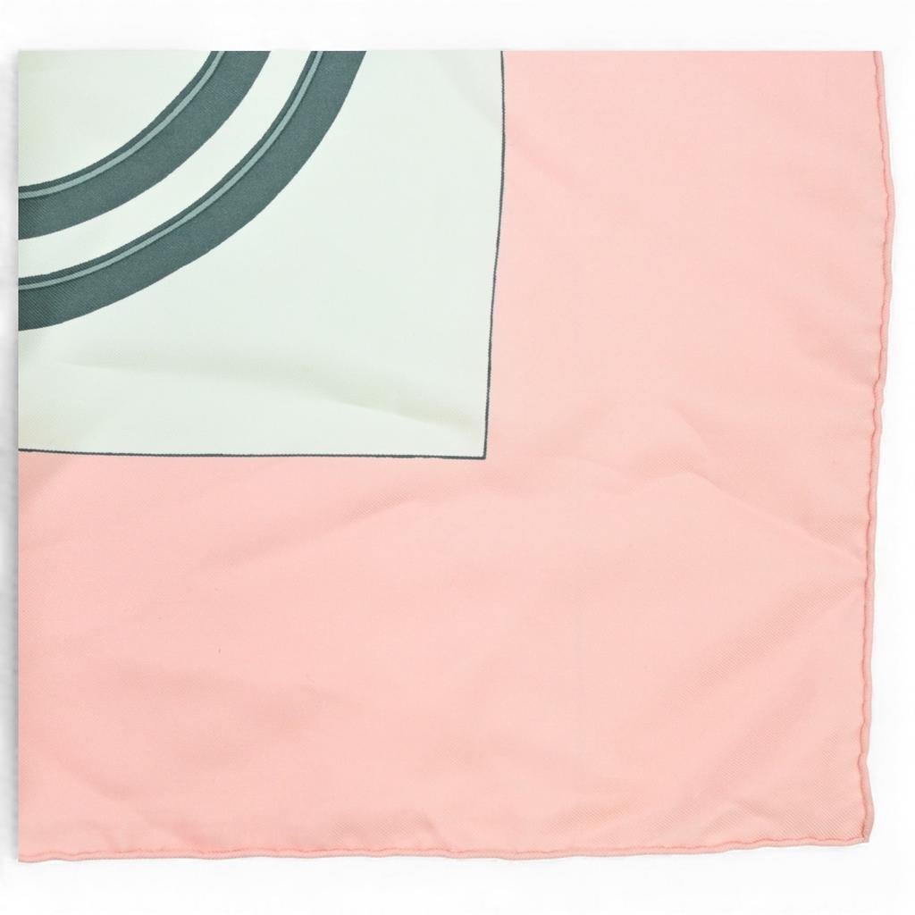 Auth HERMES Carre 90 Scarf Brides De Gala Silk He9713jg Used