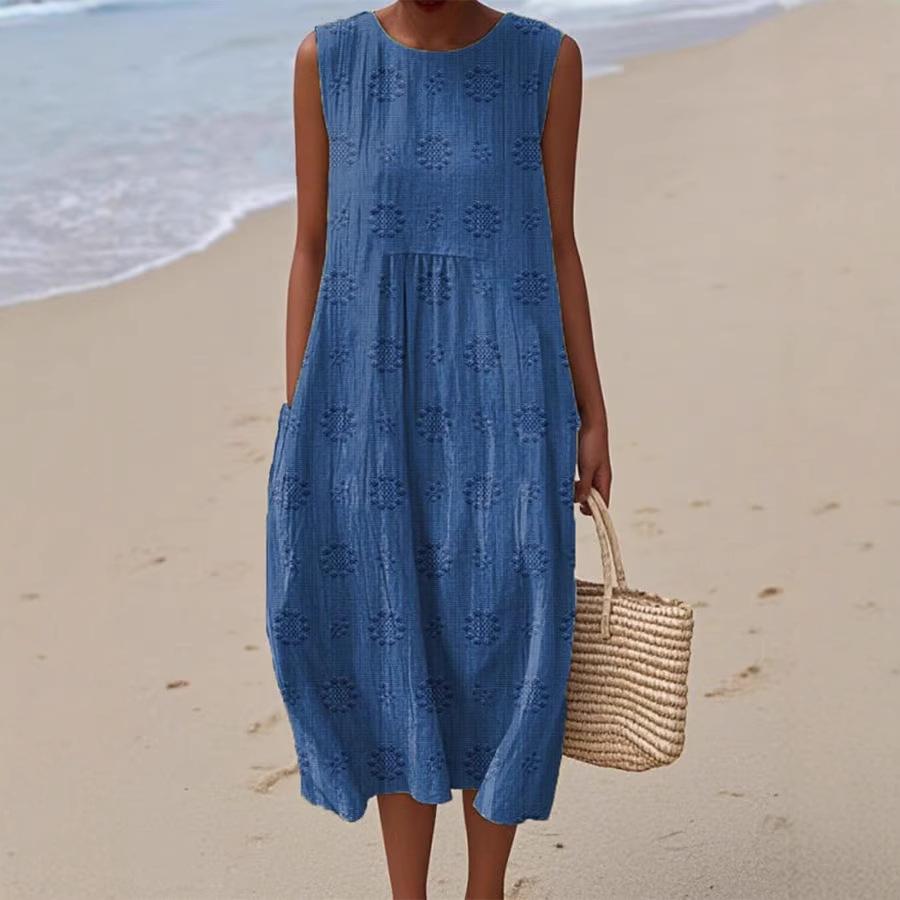 Fashionable and Slimming Digital Printed Trendy and Personalized Long Dress for Women