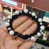Korean Pearl Bracelet Hair Tie – Two-in-One Accessory, Gentle on Hair, Stylish Headwear & Rubber Band for Ponytails