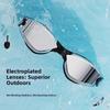 Dazzling Colors Myopia Swim Goggles Electroplating Anti-fog Swimming Eyewear  Snorkeling