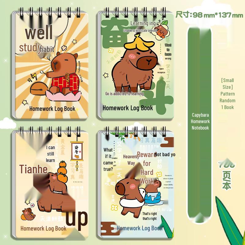 Homework Notebook for Elementary Students: Small First-Grade Classroom Record Book
