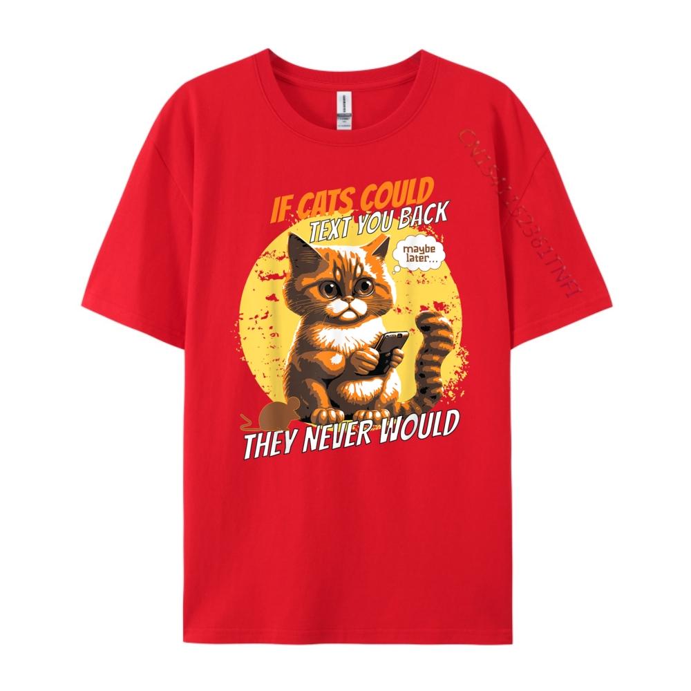 Katzen Telefon Katzen Lol Person Humor Wenn Katzen Texten könnten Handy Grafik T-Shirt Herrenbekleidung 2024 Cinco de Mayo