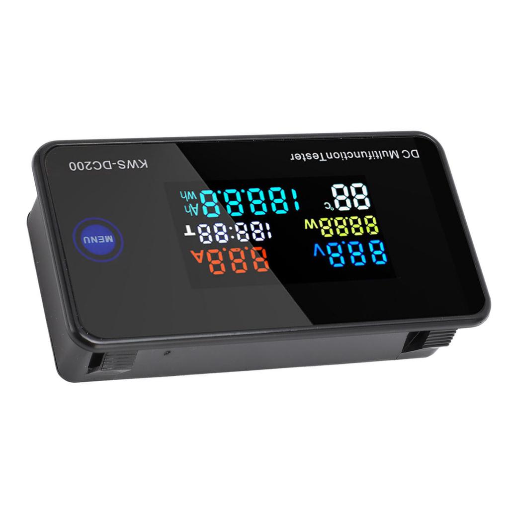 KWS DC200 10A Voltmeter Amperemeter DC 8‑120V 0‑10A Farb-LCD-Bildschirm 7 in 1 Multifunktions-DC-Multimeter