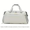 Large Capacity Nylon Travel Duffel Bag with Shoe Compartment & Wet/Dry Separation, Multi-Functional Sports Duffel for Men & Women