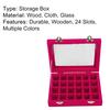 Holder Case Lightweight Portable Women Mirrow Compact Jewelry Holder Case for Brooch
