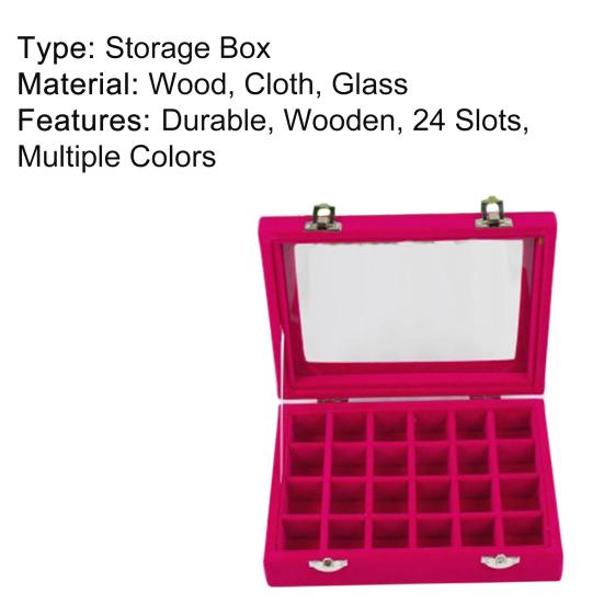 Holder Case Lightweight Portable Women Mirrow Compact Jewelry Holder Case for Brooch