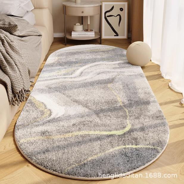 Morandi Color Bedroom Bedside Carpet Master Bedroom Bedside Floor Mat Room Premium Sense Floor Mat Long Strip Machine Washable Mat