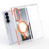 For Samsung Galaxy Z Fold 7 Case Hard Transparent Magsafe Magnetic Wireless Charging Protective Cover for Z Fold 7 6 Phone Shell