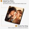 Customized Photo Music Fridge Magnet with Frame, Personalized Refrigerator Magnets, Best Christmas Gift For Girlfriend For Wife