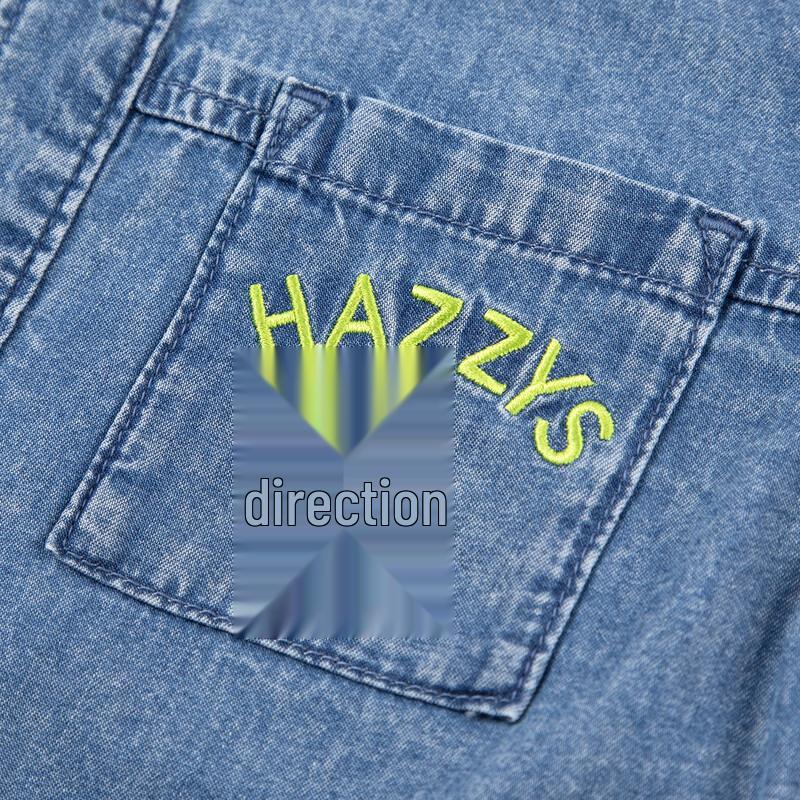 HAZZYS Boy's 2026 Spring Denim Casual Long Sleeve Shirt