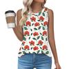 Womens Casual O Neck Loose  Sleeveless Top T-shirt  Summer Tank Tops For Women Tank Camisole Sleeveless Basic Tops