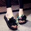 Modedesigner Damen Blumen Klobige Hausschuhe Indoor Outdoor Vielseitig Frau Strand Lässige Sandalen Zehentrenner Mode Pantoletten Mujer