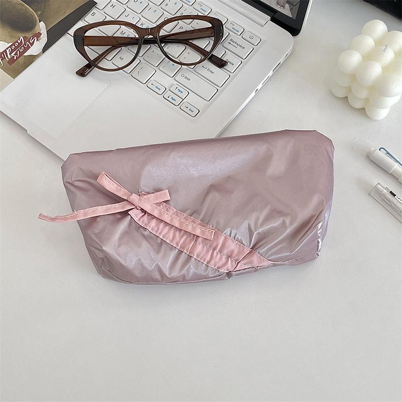 

Cute Bowknot Pencil Case Large Capacity Storage Bag Portable Student Stationery Storage Bag Sweet Cosmetic Bag Gifts
