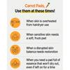 SKINFOOD Carrot Carotene Calming Water Pad (30 Sheets MINI + 30 Sheets Refill)