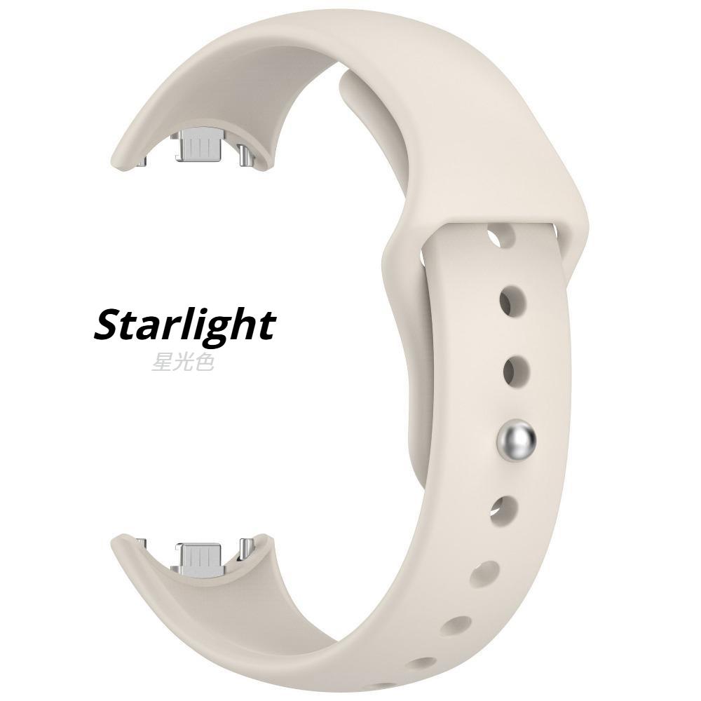 Für Xiaomi Band 8 9 10 Armband SmartWatch Zubehör Silikon Sport Ersatzarmband pulseira correa Für MiBand 10 Armband