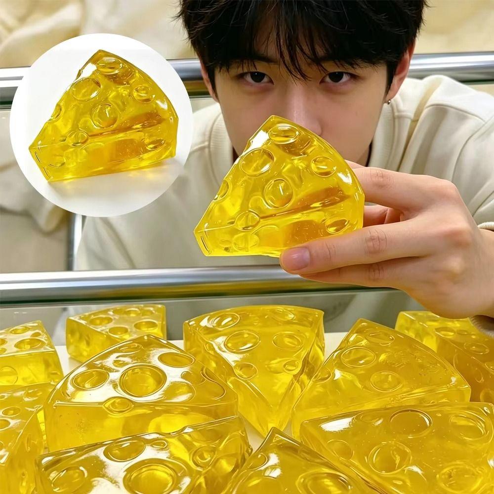 Realistic Squishy Honey Cheese Suction Finger Sensory Cheese Toy Funny Squishy Toy  Party Favors