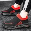 Spring and Autumn Men's Shoes Men's Black Breathable Fly-woven Mesh Shoes Men's Casual Shoes
