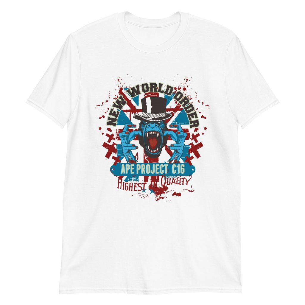 New World Order Unisex T-Shirt Gothic Ape Metal Rock Punk