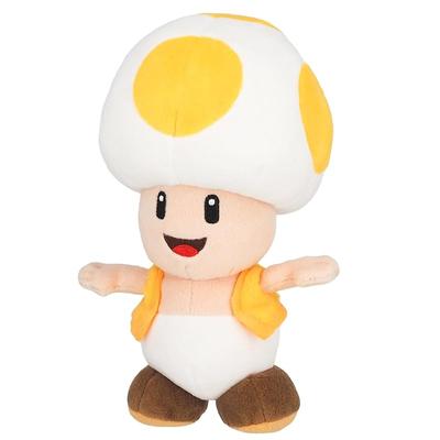 Sanei Boeki Super Mario ALL STAR COLLECTION Yellow Toad (S) W11 X D10 X H20cm Plush Toy AC32