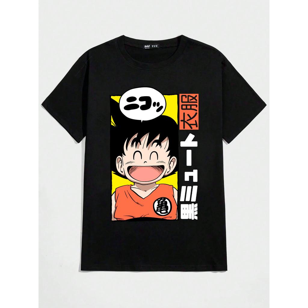 Son Goku Dragon Ball Anime Men Women Summer T-shirt Harajuku Retro Short Sleeves Loose Oversized Casual Comfortable Y2k Top