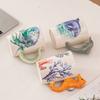 Handmade Ocean-Themed Ceramic Coffee Mug Creative Art Milk Cup with Octopus Dolphin Seahorse Design Gift for Kids And Friends