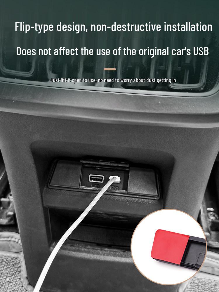 BYD Song L DM-i Hinterer USB-Ladeanschluss Staubschutz Armlehnenbox Schutz