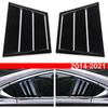 Compatible for Mazda 6 Atenza 2014-2021 Car Rear Louver Window Side Shutter Cover Trim Sticker Vent Scoop ABS Auto Accessories(Carbon)