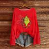 Women's Fashion Round Neck Long Sleeve Pullover Faux Sweater Knitted Pullover Top