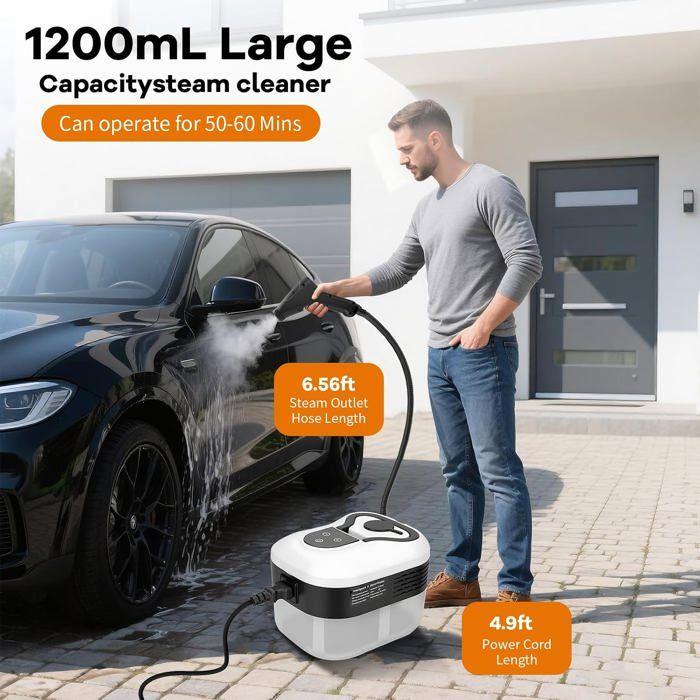 Portable Steam Cleaner 2500W, 3,5 Bars, Container 1200 Ml, High Pressure, Multifunction Cleaning For Home