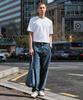 STCO [Black Label] Supima Round Neck Short Sleeve T-Shirt_White (Semi-Oversized Fit)_Stswb91Nsw