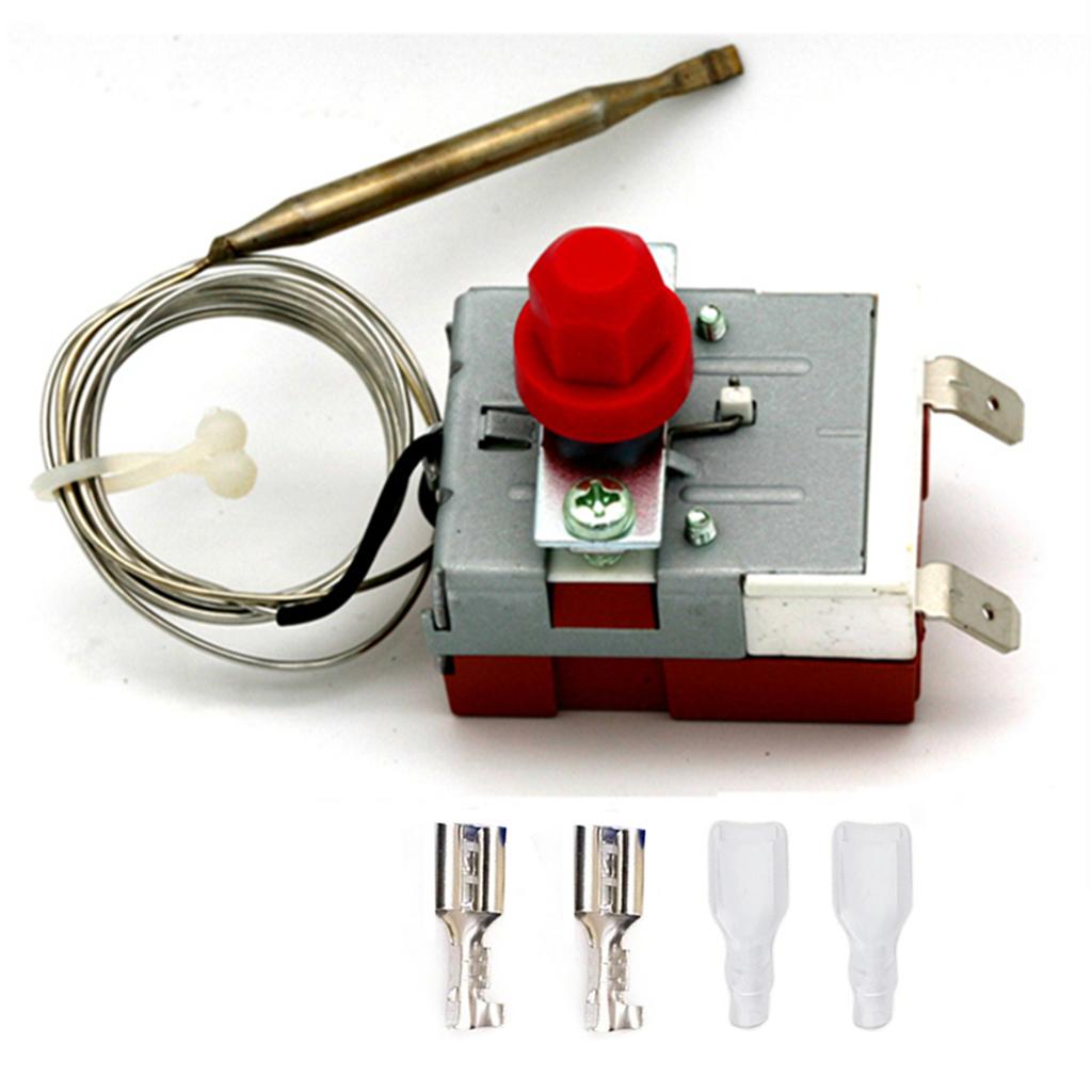 Bulb Capillary Thermostat Thermometer Temperature Safety Limiter Control Switch W/ Manual Reset TSR- For Boiler Heater Cooker