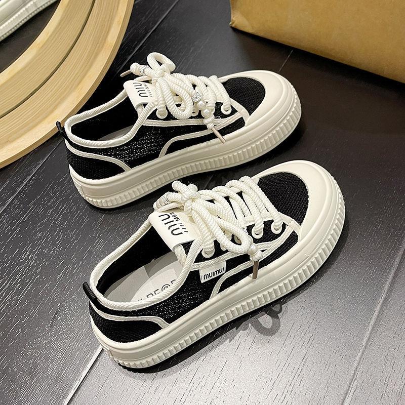 Fisherman shoes women's breathable women's shoes 2025 soft-soled thin net shoes summer platform casual board shoes European and American style
