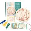 Montessori Wooden Threading Nail Board Graphic Rope Winding Children Toys Puzzle