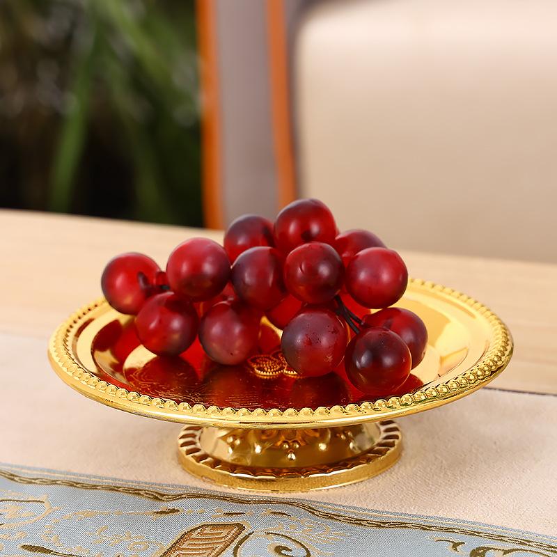 High-End Dessert Table Birthday Cake Tray Wedding Party Tray Small Swing Plate Fruit Dish Home Decoration