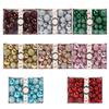 42Pcs/set Plastic Xmas Tree Hanging Pendant Xmas Baubles Xmas Ornament Ball New Christmas Ball Set