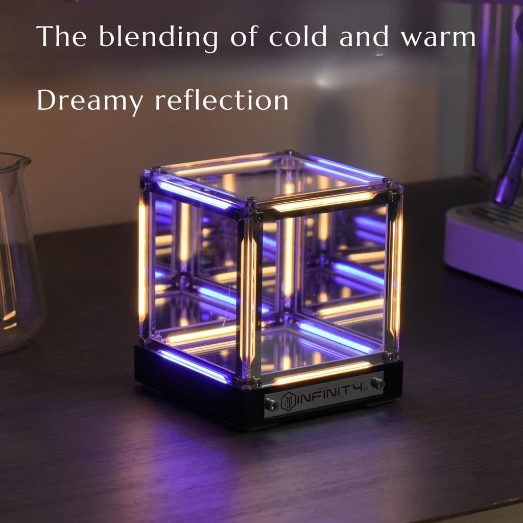4-dimensionaler Weltraum-Atmosphäre Desktop Leuchtende Ornamente High-End Heimdekorationen Kreative Nachttischgeschenke Abgrund Schlafzimmer