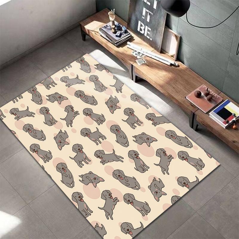 Cute cartoon animal Pattern Square Carpet,Area Rug,Carpet Rug for Living Room Bedroom Sofa Playroom Decor,Non-slip Floor Mat,Holiday Birthday Gifts