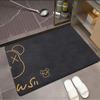 Soft Diatom Mud Bathroom Absorbent Mat Toilet Toilet Door Mat Household Non-slip Toilet Mat