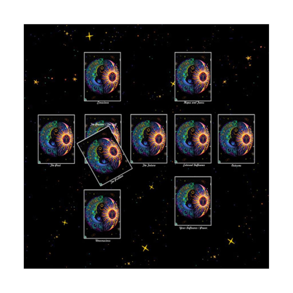 Divinations Tischdecke Lesekarte Astrologie Tarots Karten Tischdecke Altartuch Divinations Brettspiel Zubehör