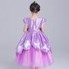 Encantador Vestido Deluxe da Sofia a Primeira Fantasia de Princesa Sofia Vestido Longo em Roxo