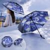 UV-Schutz Bedruckter Regenschirm Mehrzweck Automatischer Regenschirm Faltbarer Regenschirm Bei Regen oder Sonnenschein