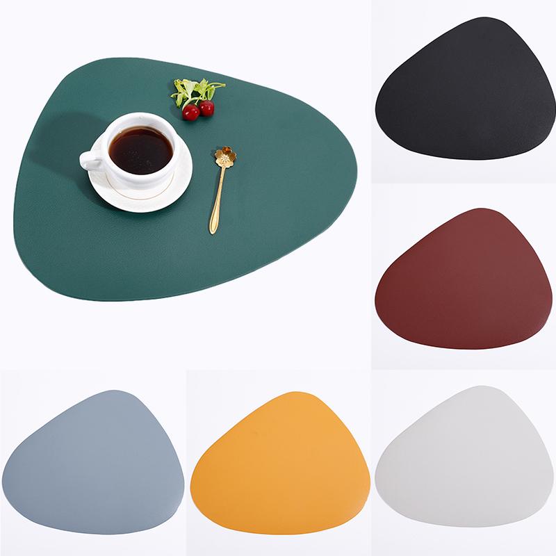 Buy 1PC Home Coaster Set Place Mat Cup Pads Leather NonSlip Table Mat Washable Restaurant at