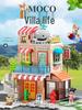 Feile Large Particle Villa Building Blocks for Kids - Creative Pretend Play Set for Kindergarten Boys and Girls.
