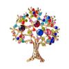 Skinnende Rhinestone Money Tree Brosjer for kvinner Plant Pins Office Casual Accessories Gaver