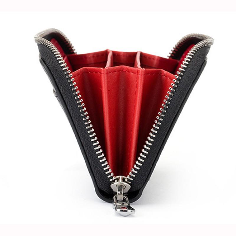 Men's Wallet Popular Carbon Fiber Pattern Short Zipper Change Purse