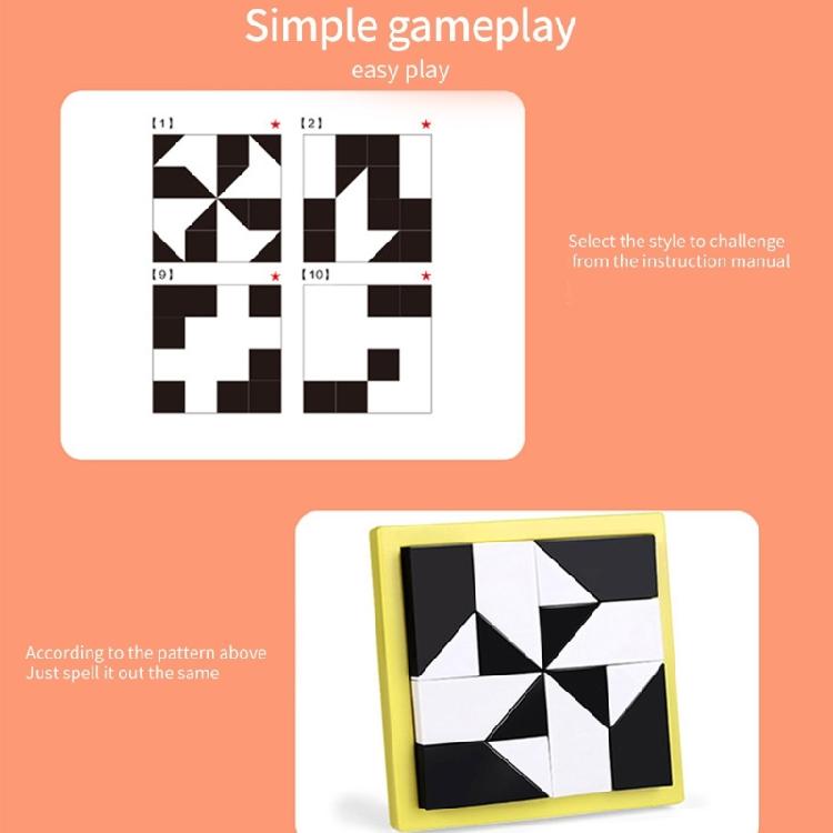3D Logical Training Toy Wooden Block Puzzle Creative Mind Challenge Sensory Development Puzzle Game For Family Activity