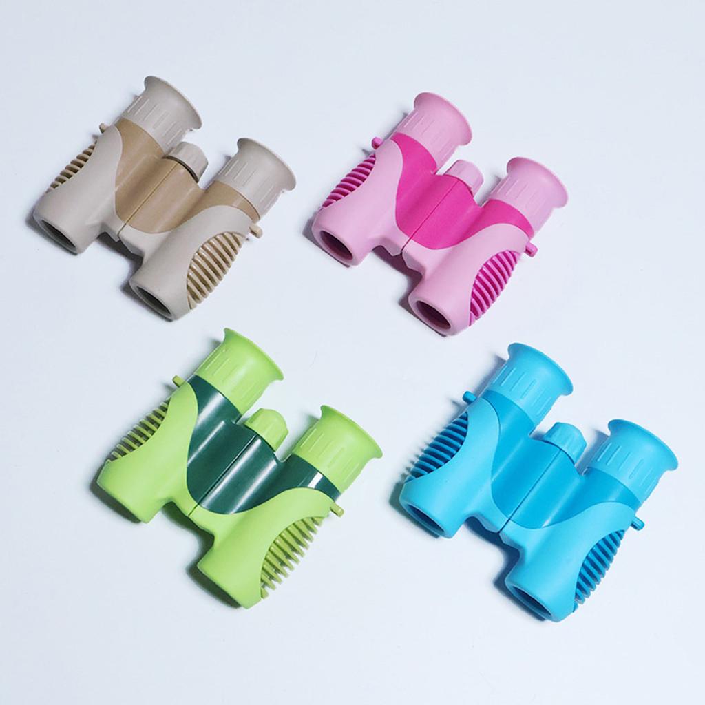Kids Foldable Binoculars 8x Magnification Plastic Construction Perfect for Birding Camping Hiking Outdoor Activity
