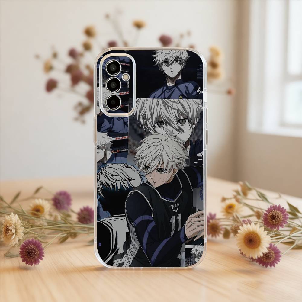 Blue Lock Nagi Seishiro Handyhülle Transparentes Silikon Weich Für SamsungA10,12,20,21S,30,31,40,50,51,52,70,71