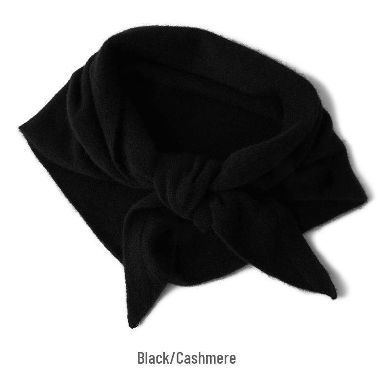 Women's 100% Pure Goat Cashmere Triangle Scarf - Autumn/Winter Knitted Warm Shawl
