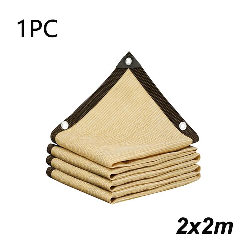 

Бежевая солнцезащитная сетка, перфорированная ткань для солнцезащитного козырька, утолщенная теплоизоляционная сетка, летний уличный козырек, солнцезащитный экран